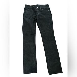Gap black cord bootcut pants, zipper front, 5 pocket styling, sz 4 (27)
